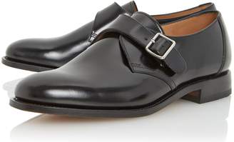 Loake 204b single buckle leather monk shoes