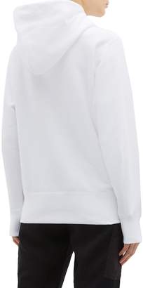 Sacai 'Spring Winter' slogan logo print zip outseam hoodie