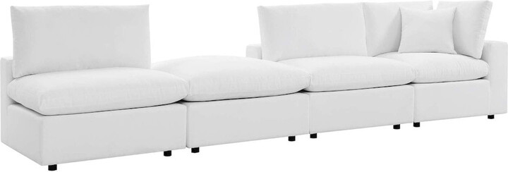 Modway Commix 4-Piece Sunbrella Outdoor Patio Sectional Sofa