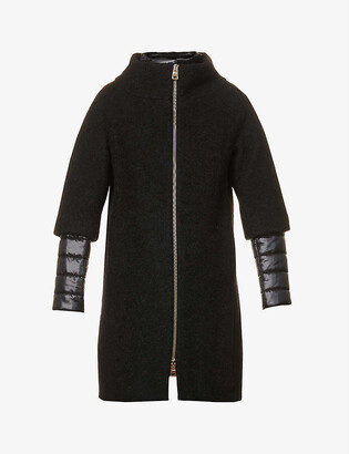 high collar winter coat