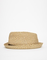 Thumbnail for your product : ASOS Straw Pork Pie Hat