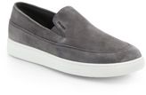 Thumbnail for your product : Prada Suede Slip-On Sneakers