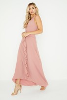 Thumbnail for your product : Little Mistress Ambrose Apricot Plunge Maxi Dress