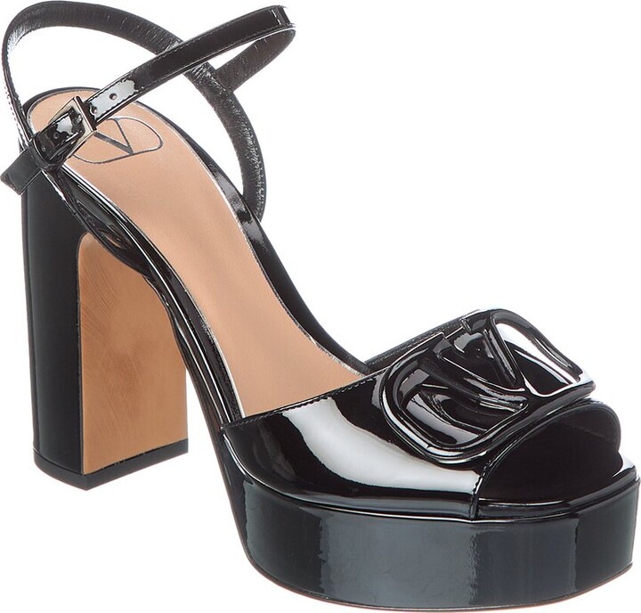 Valentino Vlogo 115 Patent Platform Sandal