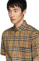 Thumbnail for your product : Burberry Beige Vintage Check Short Sleeve Shirt