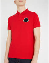 Thumbnail for your product : Moncler Logo-patch cotton-piqué polo shirt