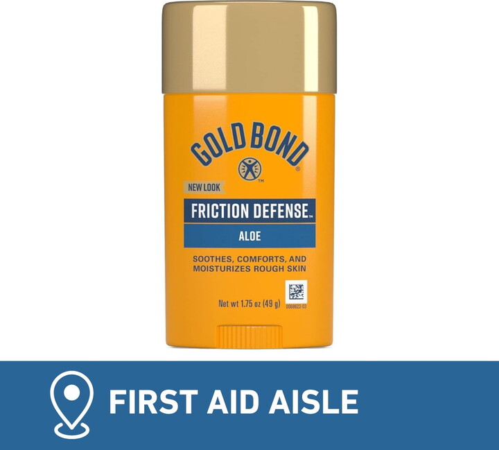 Gold Bond Friction Defense Anti-Chafing Stick, 1.75 oz., With Aloe to Soothe, Comfort & Moisturize Chafed Skin