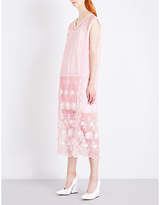 Burberry Floral-embroidered tulle 