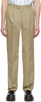 Thumbnail for your product : Noah Noah Tan Cotton Suit Trousers