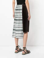 Thumbnail for your product : Kolor patchwork asymmetric skirt