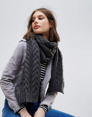 Warehouse Cable Knit Scarf