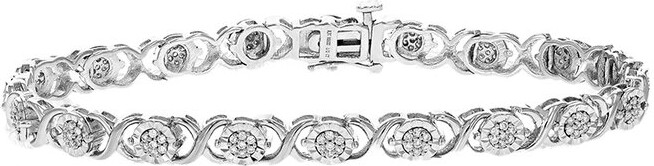 Amairah Silver 0.50 ct. tw. Lab-Grown Diamond Tennis Bracelet