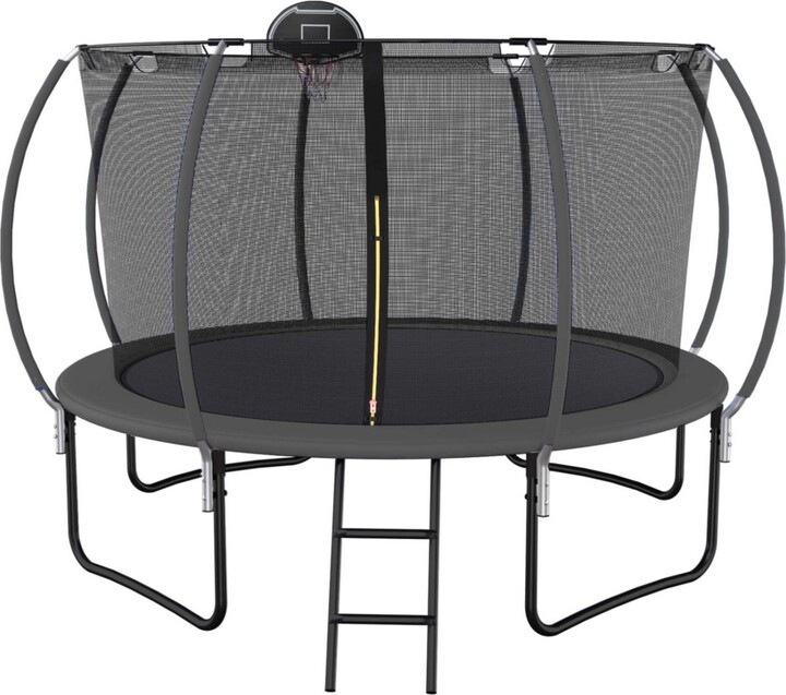 Streamdale Furniture Streamdale 12' Trampoline with Safety Net & Basketball Hoop