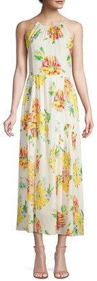 Kobi Halperin Lana Floral Silk-Blend Hatler Maxi Dress