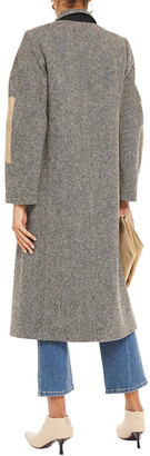 Victoria Beckham Appliquéd Donegal Wool-tweed Coat