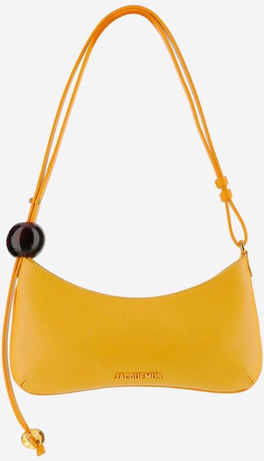 JACQUEMUS Le Bisou Perle embellished leather shoulder bag