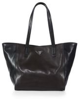 Thumbnail for your product : Prada Soft Calf Two-Tone Leather Shoulder Tote