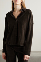 Thumbnail for your product : Leset Sophie Cotton-blend Corduroy Shirt - Dark brown
