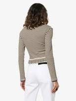 Thumbnail for your product : See by Chloe chevron stripe peplum cotton top