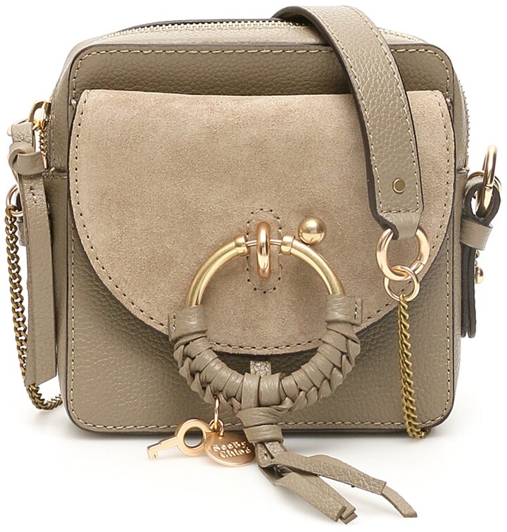 See by Chloe JOAN MINI CROSSBODY BAG OS Grey, Beige Leather ShopStyle