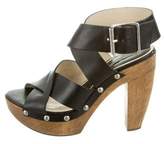 Thumbnail for your product : Vera Wang Leather Platform Sandals
