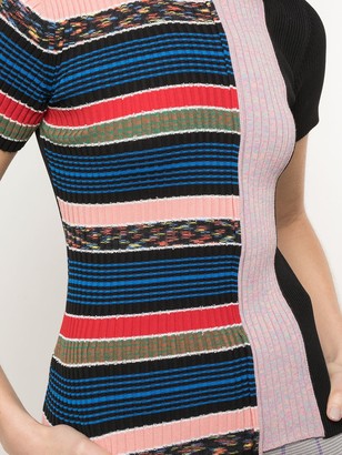M Missoni Striped Print Knit Top