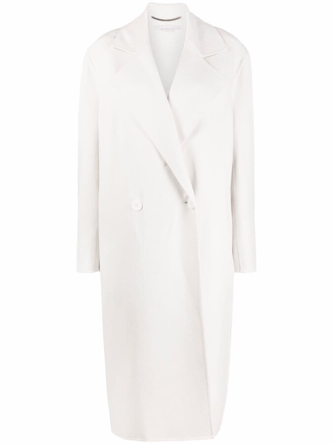 long off white coat