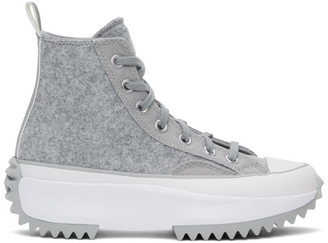 converse grey leather womens