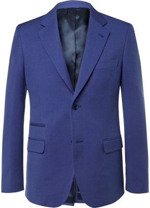 Stella McCartney Blue Slim-Fit Woven Suit Jacket