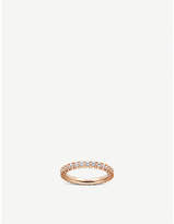Cartier Lignes 18ct pink-gold and diamond wedding band
