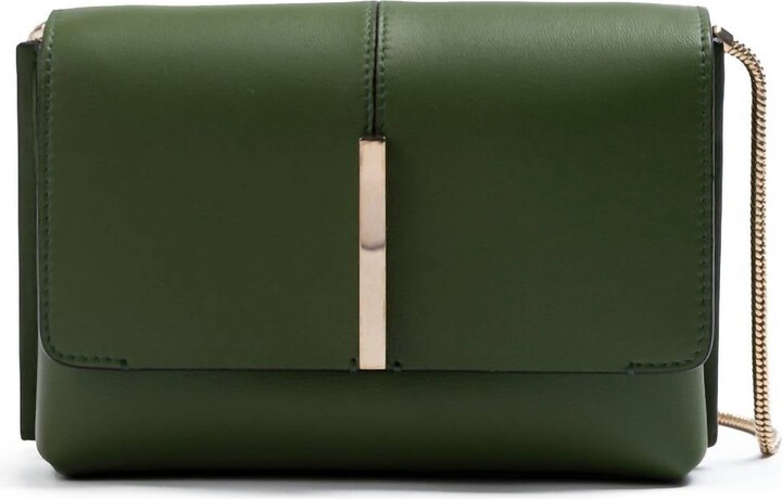 Giada Women's Leather Crossbody Bag In Dark Green