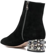 Thumbnail for your product : Sebastian Embellished Heel Boots