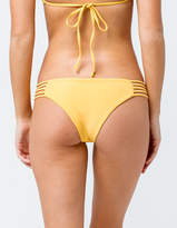 Thumbnail for your product : Full Tilt Cage Strap Yellow Cheeky Bikini Bottoms