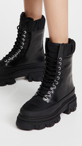 Thumbnail for your product : Ganni Track Sole Combat Boots