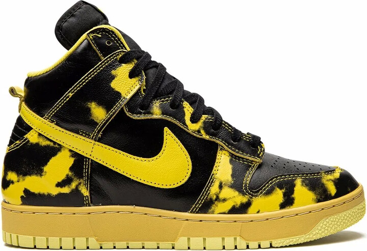 Nike Dunk High 1985 "Yellow Acid Wash" sneakers