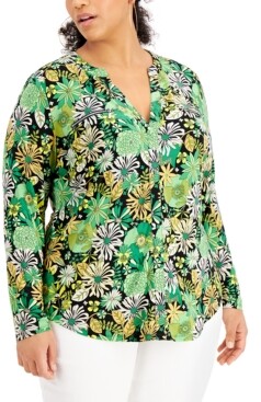 macys floral tops