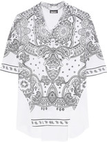 Thumbnail for your product : DKNY Printed stretch-silk crepe shirt
