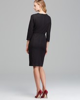 Thumbnail for your product : Jones New York Collection Faux Leather Trimmed Dress