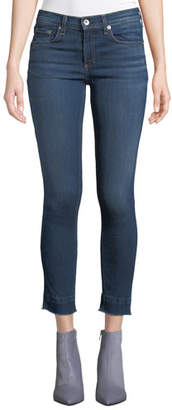 Rag & Bone Cropped Ankle Skinny Jeans with Released Hem