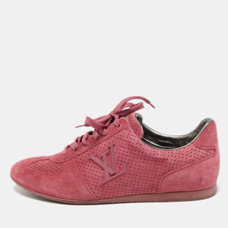 Louis Vuitton Pink White Monogram Mini Sprinteuse Sneakers Size 8