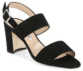 Thumbnail for your product : Manolo Blahnik Khan Block-Heel Suede Slingback Sandals