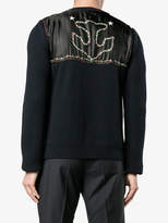 Thumbnail for your product : Valentino patched fisherman knit sweater