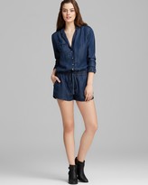 Thumbnail for your product : Blank NYC Romper - Button Down Denim