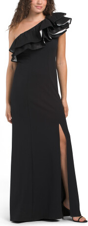 TJMAXX Sequin One Shoulder Gown For Women, Spandex/Polyester
