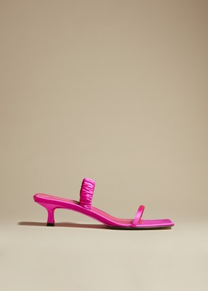 fuchsia pointed heels
