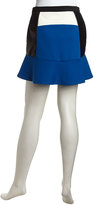 Thumbnail for your product : Romeo & Juliet Couture Zip Flare Contrast Skirt, Black/ivory/Blue
