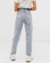 Thumbnail for your product : Fiorucci Tara classic tapered jean with logo tape-Blue
