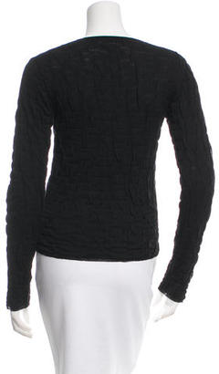 CNC Costume National Textured Long Sleeve Top