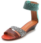 Thumbnail for your product : Rebecca Minkoff Lore Embossed Sandals