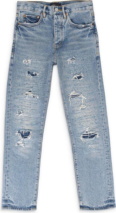 Purple Brand VINTAGE LASER REPAIR Indigo SKINNY JEANS
